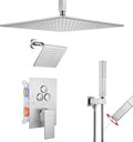 VANFOXLE Shower Faucet Set Brushed Nickel Shower System, Push Button Diverter by VANFOXLE