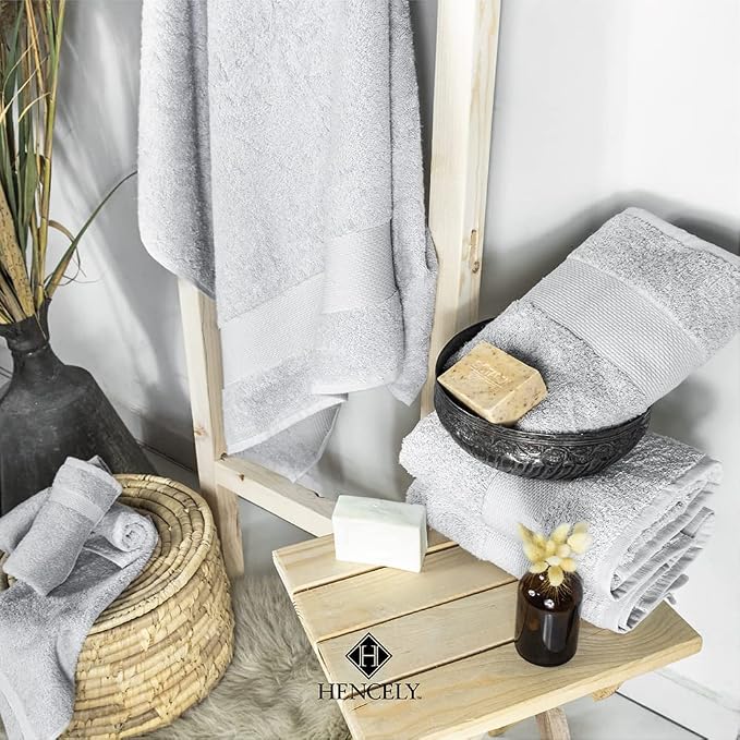 Hencely Premium Bath Towel Set of 4-28x58 Inches - Image 6