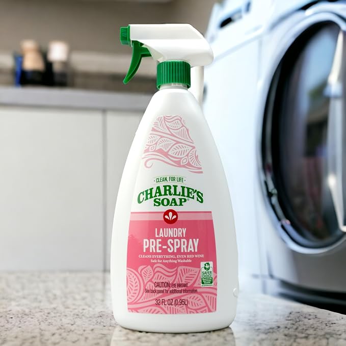 Charlie’s Soap Laundry Pre-Spray Stain Remover, Natural Laundry Pretreat and - Image 3