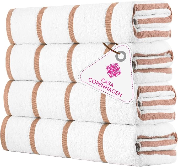 CASA COPENHAGEN Cabana Beach Towel Designed in Denmark Rough and Tough by CASACOPENHAGEN