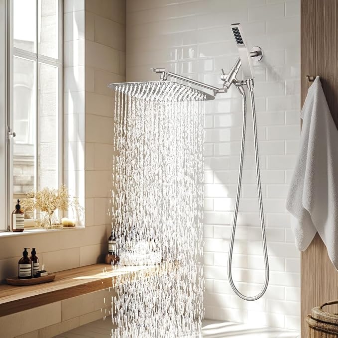 G-Promise All Metal 14 Inch Dual Square Shower Head - Image 5