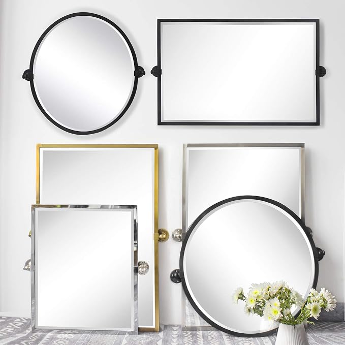 TEHOME Black Metal Framed Recessed Bathroom Medicine Cabinet - Image 9