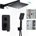 8 Inch Shower System with Tub Spout, Square High Pressure Shower Head, by Anksaysh