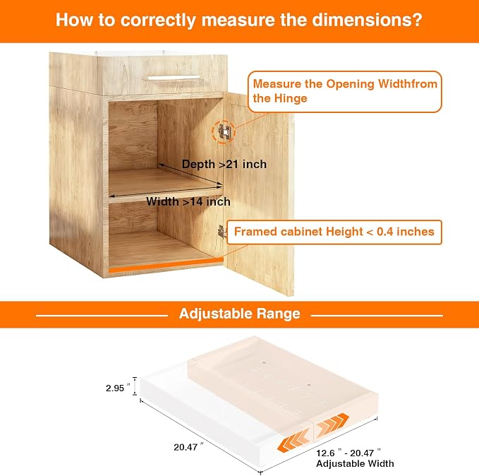 LEGUANG 2 Pack Expandable Pull-Out Cabinet Organizers - Image 5