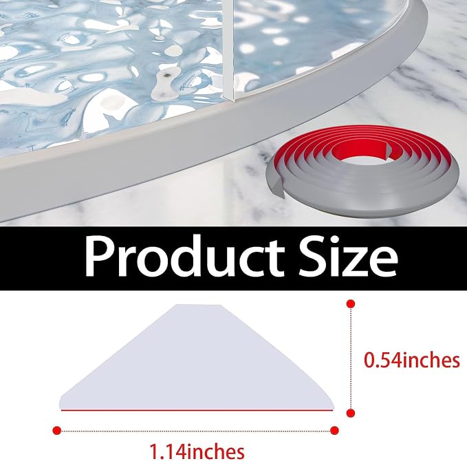 Raycity Shower Threshold Water Dam Barrier, Shower Door and Kitchen Water Strip - Image 4
