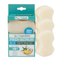 Spongables Pedi Scrub Foot Exfoliating 20+ Wash Sponge, Pina Colada by Spongeables