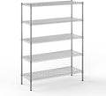 18" Deep x 48" Wide x 64" Height Wire Shelving Kit | 5-Tier | NSF Commercial by Regal+Altair