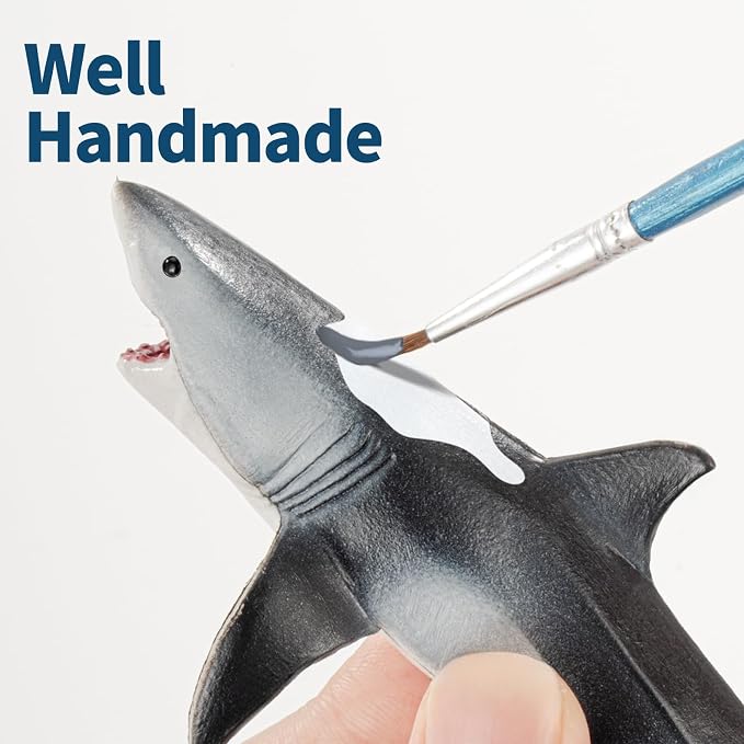 10PCS 5-8" Shark Toys for Toddlers, Large Sea Ocean Animals Bath Toys for Kids - Image 9