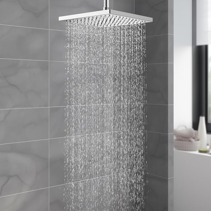 Hibbent Thickness Metal Rain Shower Head, 12 Inch High Pressure Shower Heads - Image 7