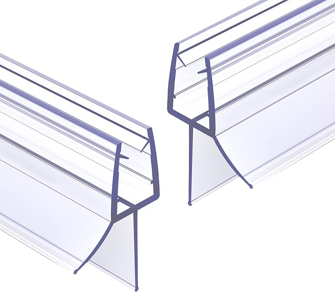 Shower Door Bottom Seal 2-Pack, Prevent Water from Spilling and Keeps The Room by ExpertofShowerGlassDoor
