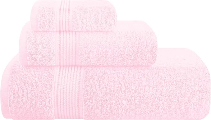 Belizzi Home Ultra Soft 3 Pack Cotton Towel Set, Contains a Bath Towel 28x55 by Unknown