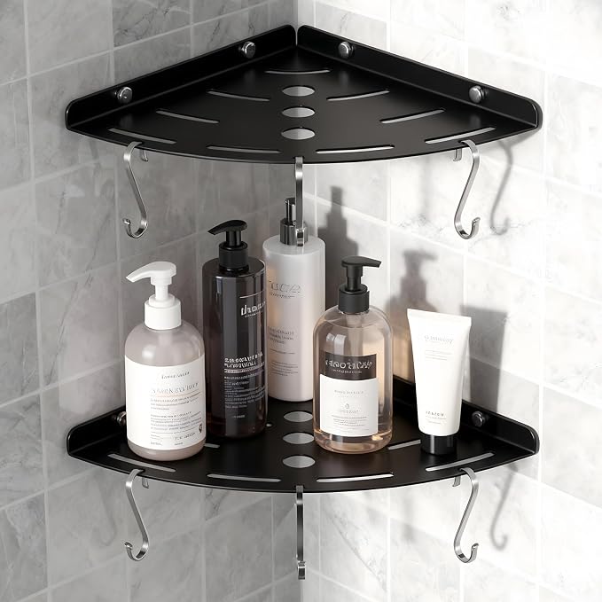 XIHLZYEH Corner Shower Shelves, 2 Pack 304 Stainless Steel Shower Shelf by Unknown