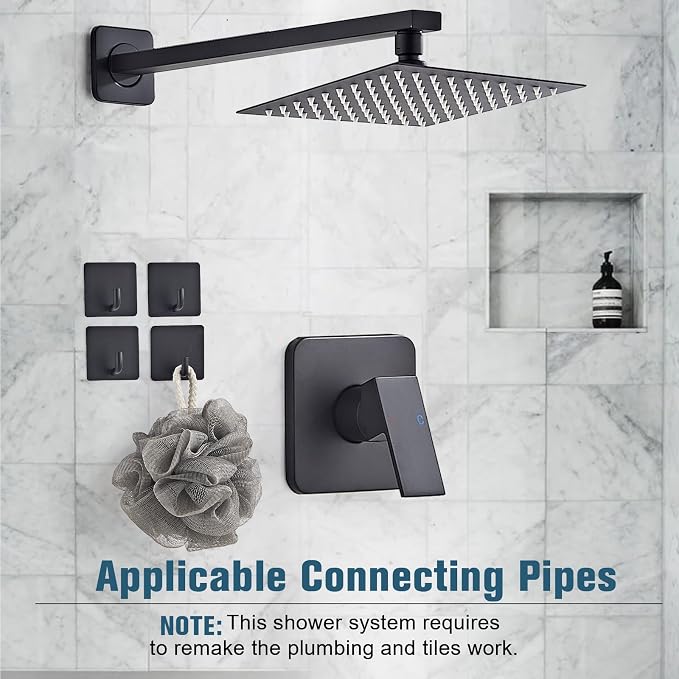 Shower Faucet Set Matte Black Complete Shower System - Image 3