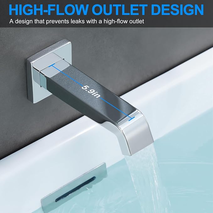 Bathtub Shower Faucet Set with Pressure Balance Valve - Image 3