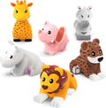 Tub Works® Savanna™ Mold Free Bath Toys, 6 Pack | Sealed, No Hole Bath Toys by TubWorks