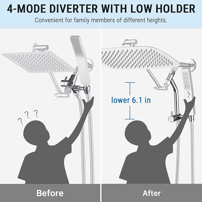 G-Promise All Metal 16 Inch Shower Head - Image 3