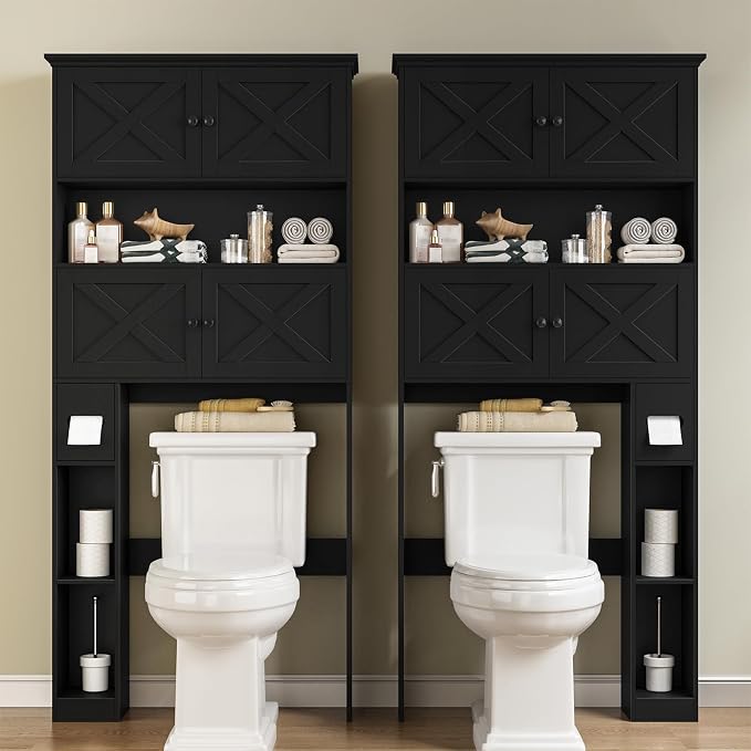 Over The Toilet Storage Cabinet, Farmhouse Storage Cabinet Over Toilet - Image 5