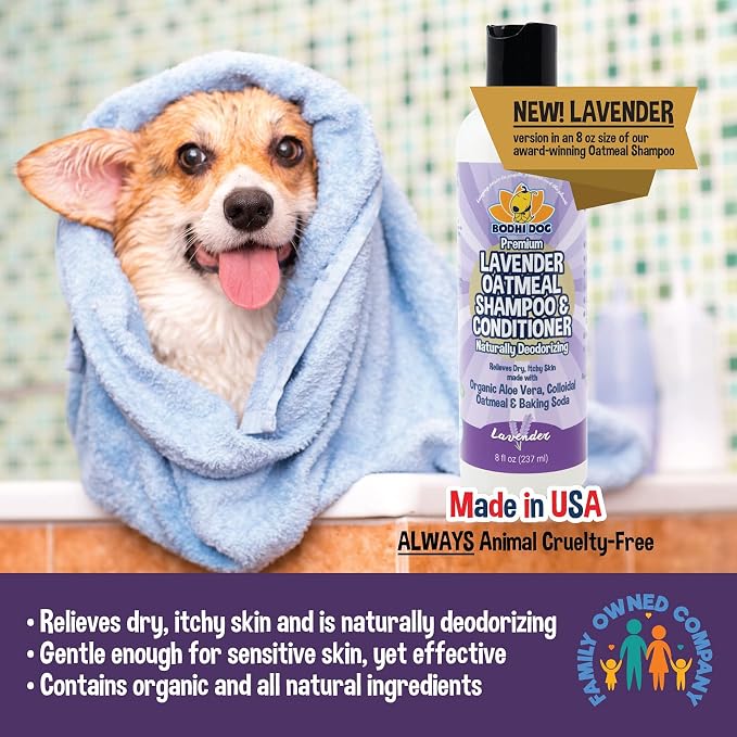 Bodhi Dog Premium Lavender Oatmeal Shampoo & Conditioner - Image 5