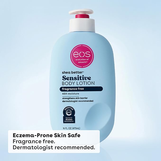 eos Shea Better Sensitive Skin Body Lotion, 48-Hour Moisture Skin Care - Image 3