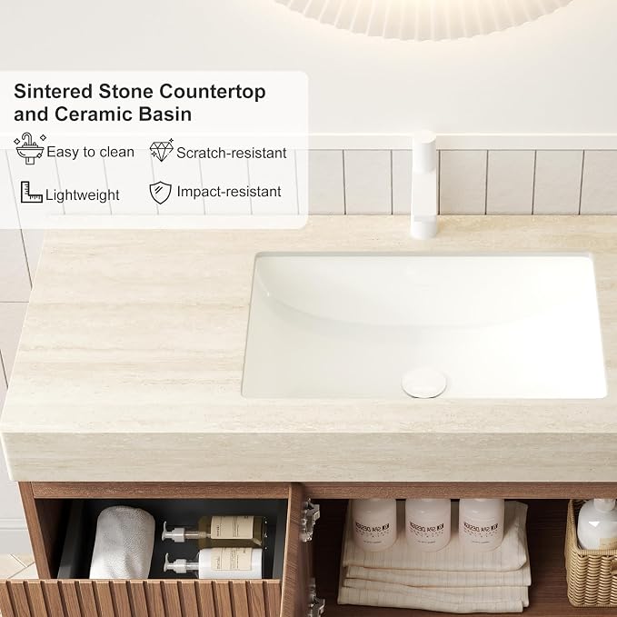 Ambrovina 48 Inch Floating Bathroom Vanity - Image 4