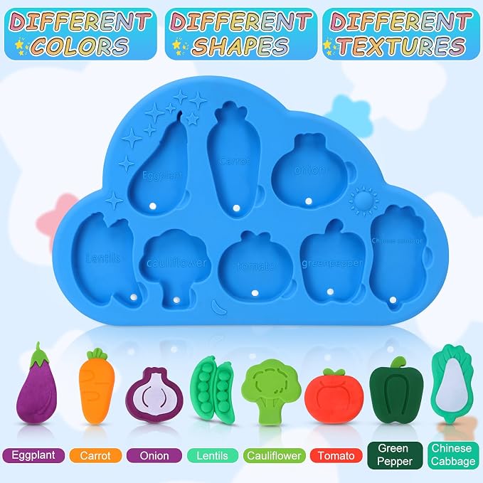 Baby Bath Toys, Premium Silcone Mold Free Vegetable Bath Toys, Soft Toddlers - Image 7