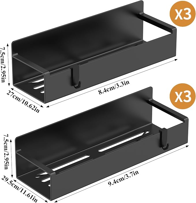 6 Pack Magnetic Spice Rack Organizer - Image 8
