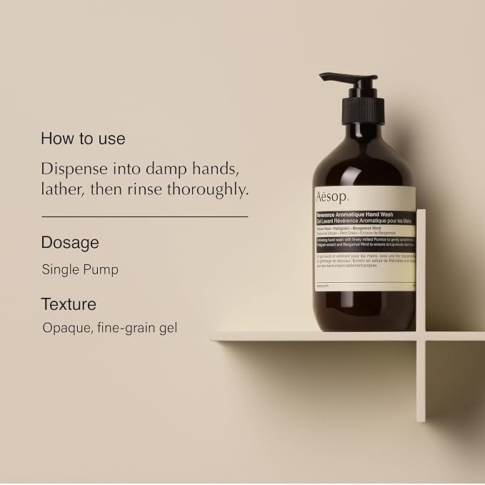 Aesop Reverence Aromatique Hand Wash & Geranium Leaf Body Cleanser | Paraben - Image 5