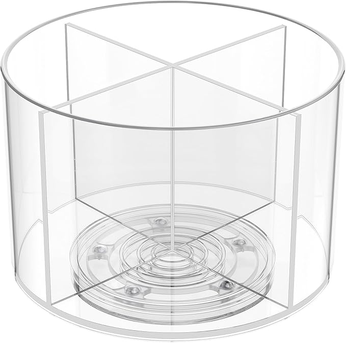 2-Pack Rotating Drink Mix Organizer, Spinning Drink Packet Holder, Divided - Image 7