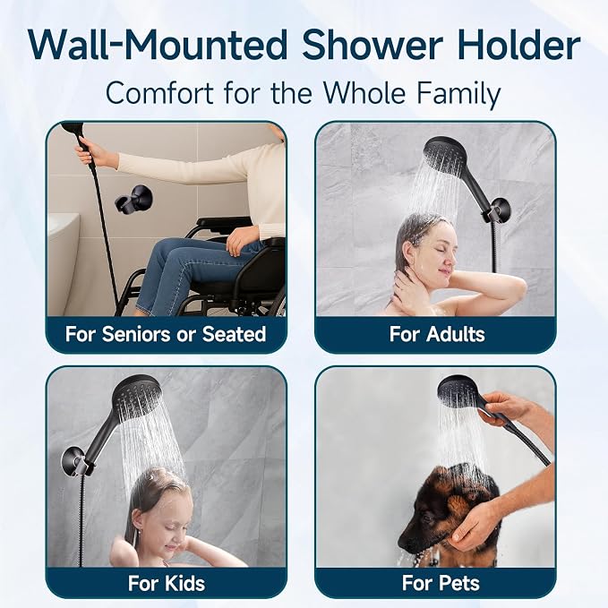 BRIGHT SHOWERS Handheld Shower Head Holder - Image 7