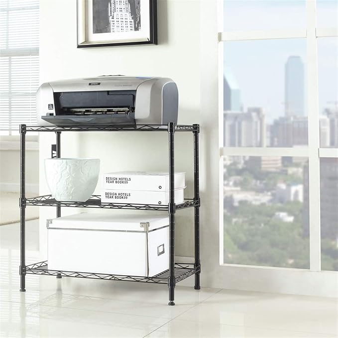 3 Tier Storage Racks Shelving, Heavy Steel Pantry Shelves, Adjustable Wire - Image 2