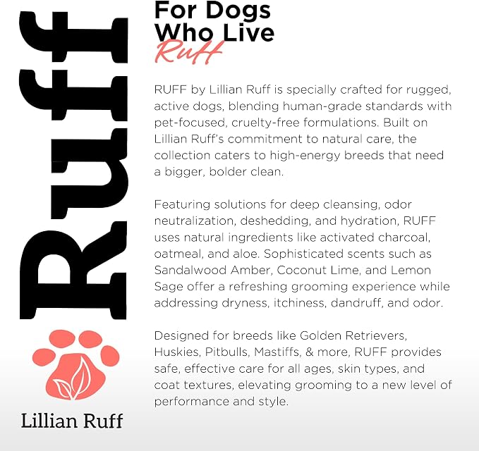 Ruff by Lillian Ruff No-Rinse Waterless Dog Shampoo Spray | Sandalwood Amber | - Image 7