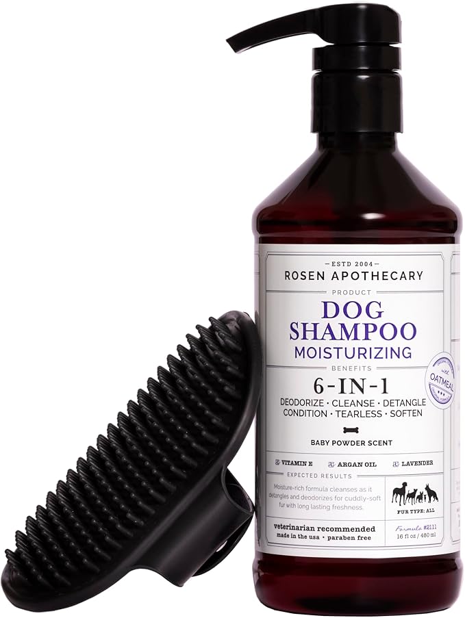 6-in-1 Moisturizing Dog Shampoo by ROSENAPOTHECARY