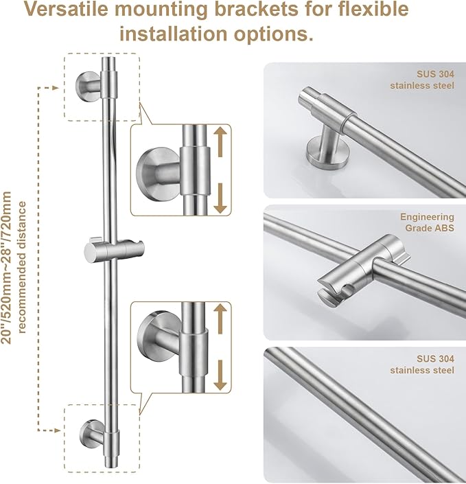 Adjustable Shower Slide Bar - Image 5