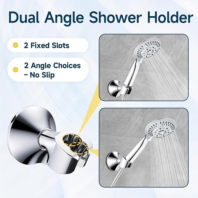 BRIGHT SHOWERS Handheld Shower Head Holder - Image 2