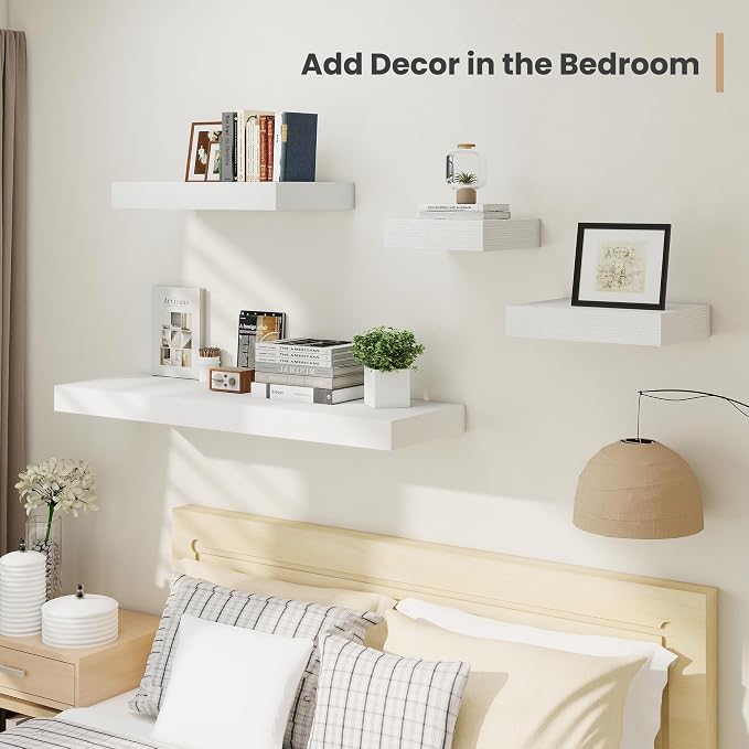 Heimlove 12 Inch Deep Floating Shelves, 12 x 12 inches Long Wall Shelf - Image 5
