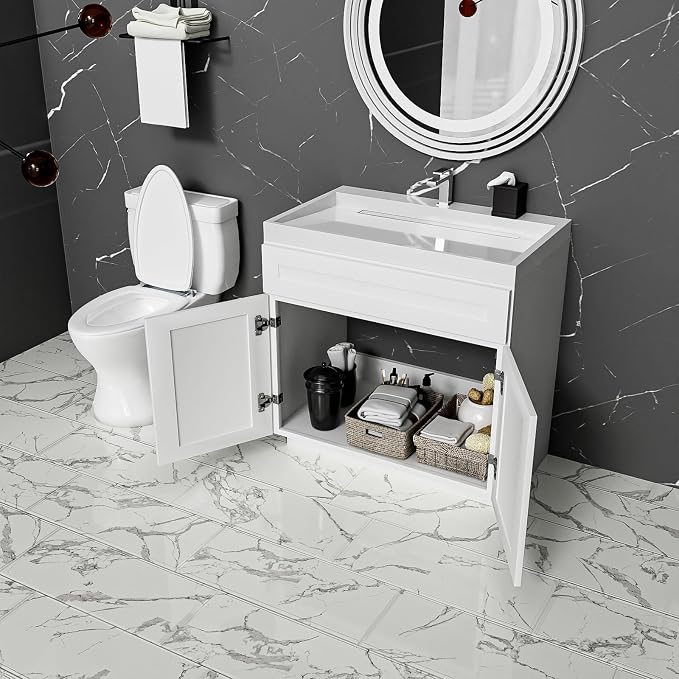 KitchenMan Bathroom Vanity Without Sink and Top 24 Inch Unassembled Bathroom - Image 5