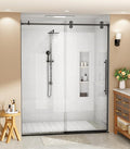 Bathbliss Glass Shower Door 44"-48" Wx76 H, Frameless Sliding Glass Door by Unknown
