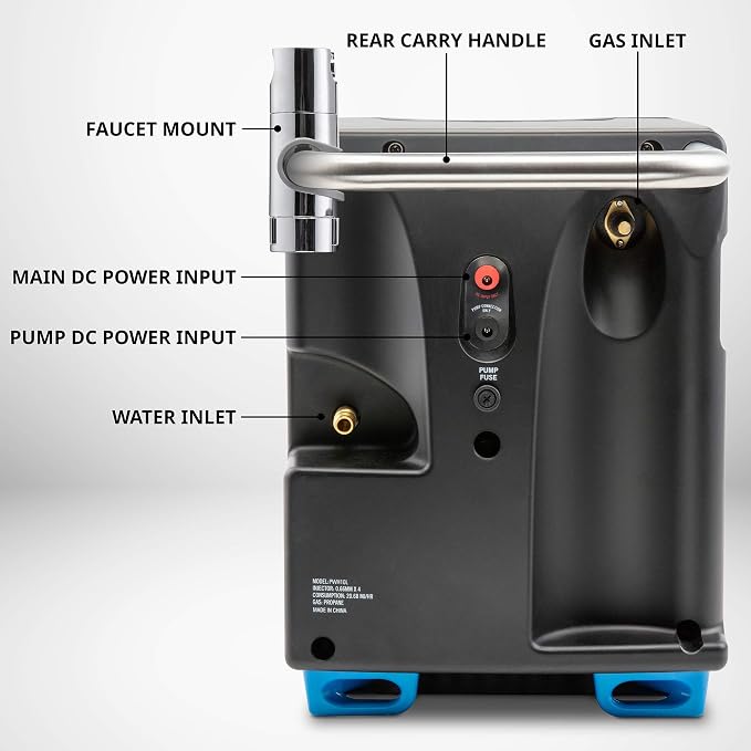 Hike Crew Portable Propane Water Heater & Shower Pump w/Built-in Battery | - Image 6