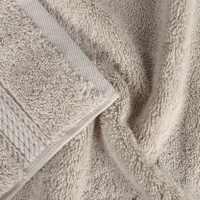 Superior Egyptian Cotton Pile Hand Towel Set of 4, Ultra Soft Luxury Towels - Image 4