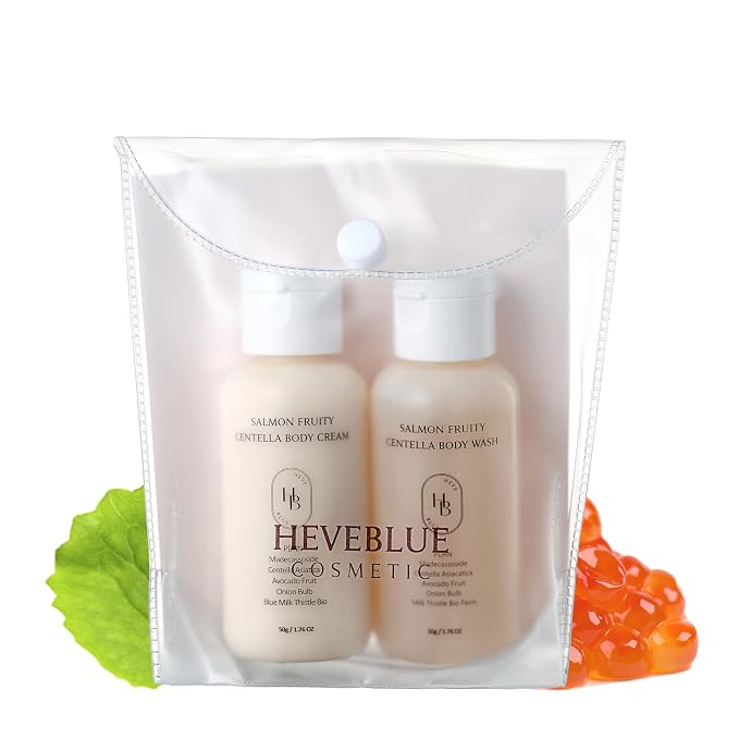 HEVEBLUE Salmon Fruity Centella Body Travel Kit by HEVEBLUE