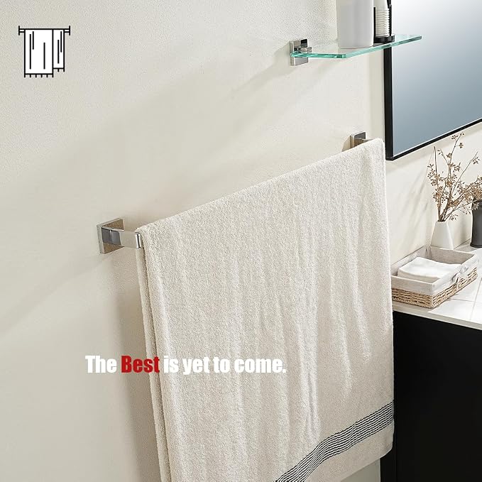 JQK Polished Towel Bar, Rounded Edges 32.36 Inch Towel Rack, 304 Stainless - Image 6