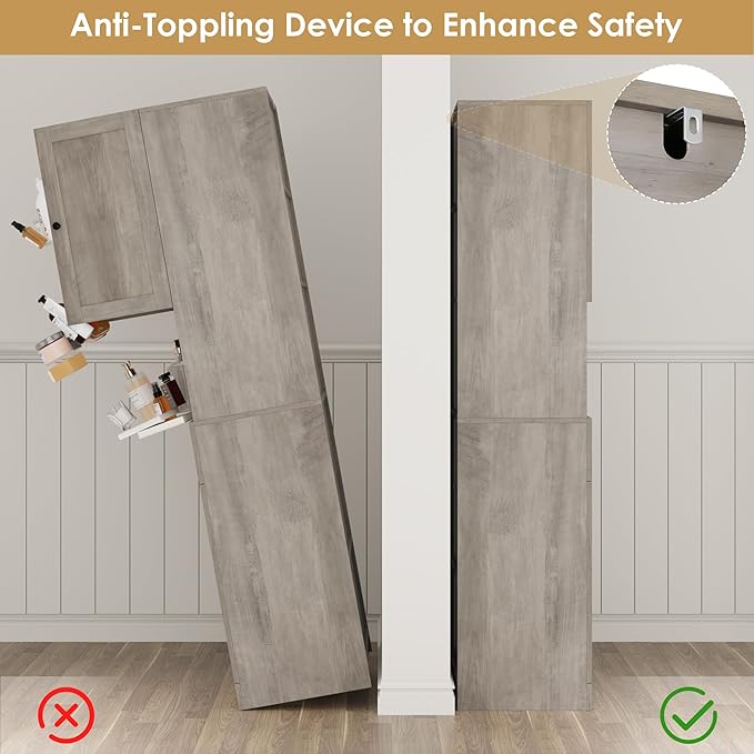 Tall Bathroom Storage Cabinets - Image 5
