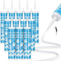 PAULINN 12 Packs Clear Silicone Sealant Waterproof 100% Silicone Caulk by PAULINN