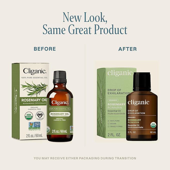 Cliganic Organic Rosemary Essential Oil, 2oz - Image 2
