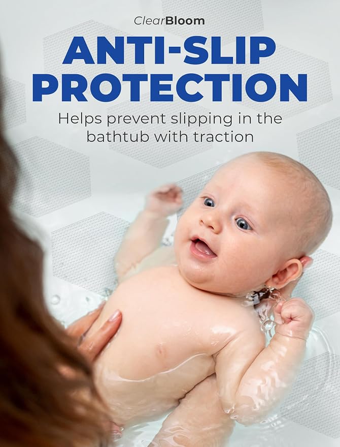 Anti-Slip Shower Stickers for Tub & Shower Floor — Original Clear Hex Non-Slip - Image 8