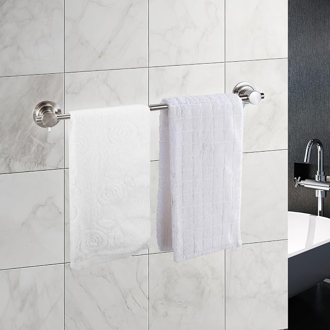 JiePai Extendable 17-28 inch Suction Cup Towel Bar, Bath Shower Towel Holder - Image 6