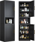 66.93" Tall Narrow Bathroom Cabinet, Steel Corner Floor Cabinet by GAIOUS