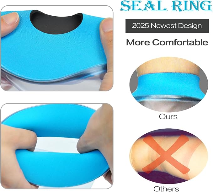 Asunby Waterproof Cast Covers for Shower Leg Adult Full long leg Protection to - Image 3