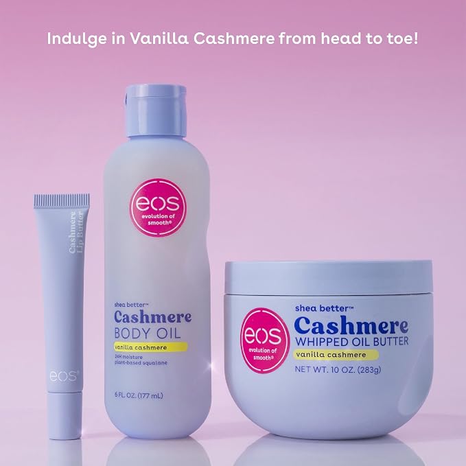 eos Cashmere Body Oil, Vanilla Cashmere, 24 Hour Moisture, Plant-Based Squalane - Image 7