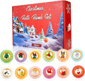 Christmas Bath Bombs 12PCS/Set Different Scents Natural Organic Bath Bombs by Unknown